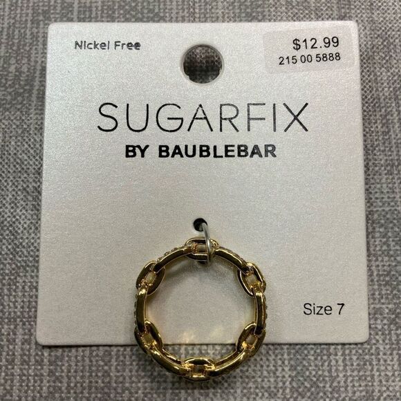 SUGARFIX by Baublebar chain link Ring size 7 - Picture 2 of 7